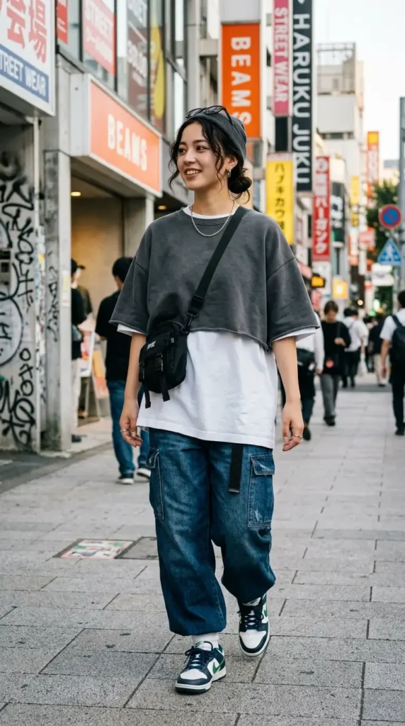 16 Trendy Oversized Shirt Styles for a Fashionable Streetwear Look 11 oversized-crop-layered-shirt-style