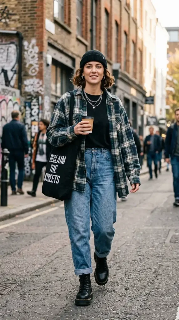 16 Trendy Oversized Shirt Styles for a Fashionable Streetwear Look 5 oversized-flannel-shirt-style