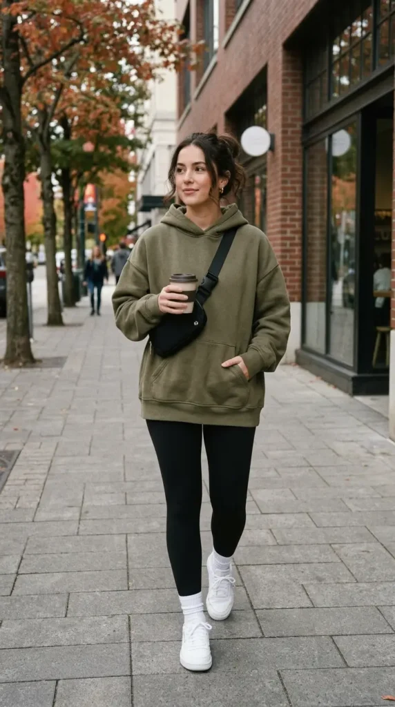 16 Cute Leggings Outfit Ideas for Easy Everyday Fashion Inspiration 2 oversized-hoodie-with-black-leggings
