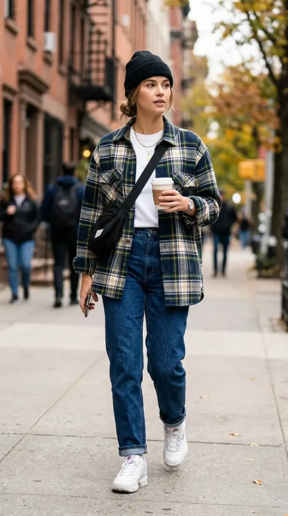 16 Trendy Oversized Shirt Styles for a Fashionable Streetwear Look 9 oversized-plaid-shirt-style