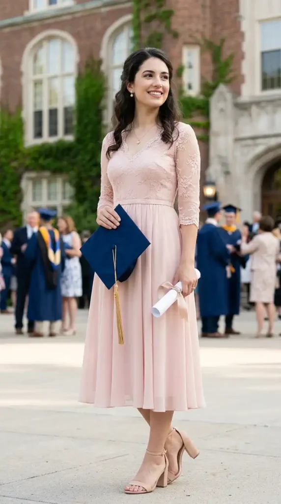 15 Women's Graduation Dress Ideas to Look Elegant on Your Big Day 12 pastel-color-graduation-dress