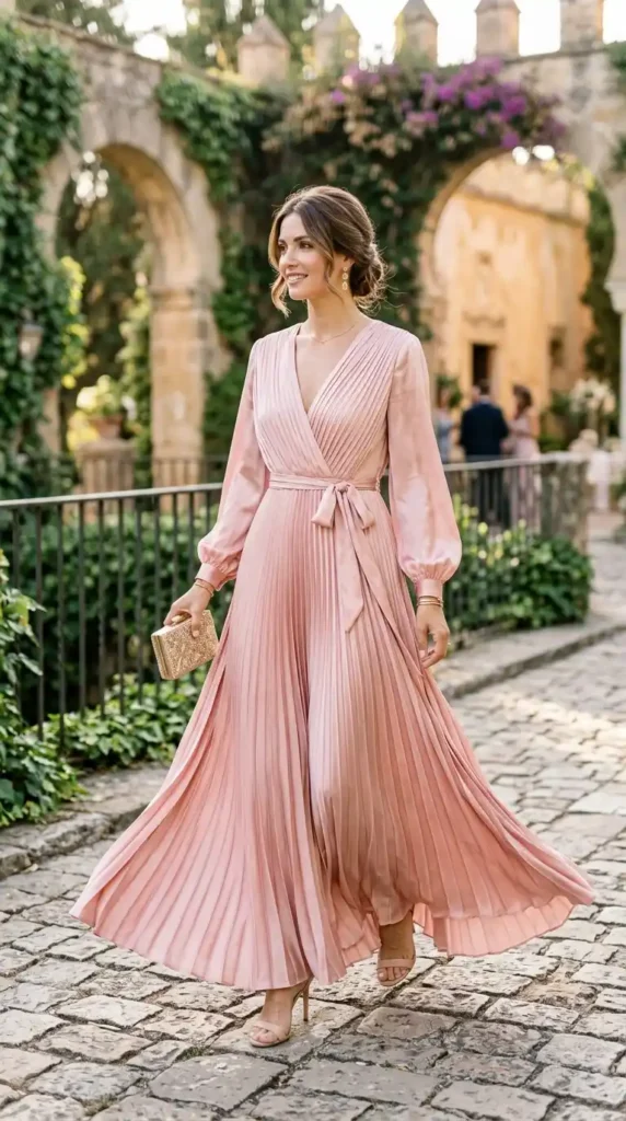 pink-silk-maxi-dress-with-pleats