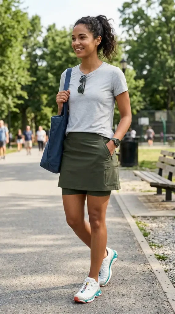 17 Cute Athletic Skirts and Skorts for Sporty and Everyday Fashion 13 pocket-utility-skort