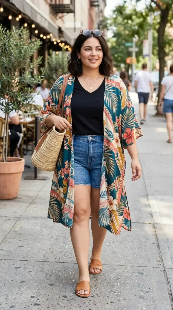 printed-kimono-over-simple-basics