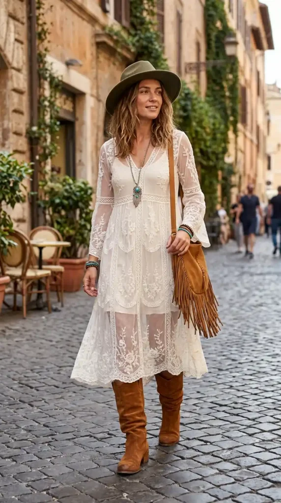 boho dress with booties Self-Care & A Floral Boho Dress  Blushful Belle