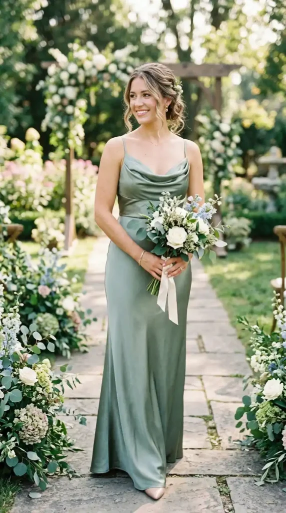 the-cowl-neck-satin-bridesmaid
