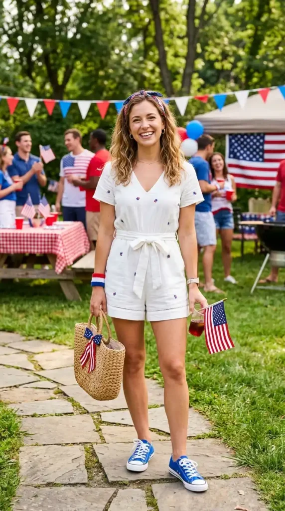 white-romper-with-blue-shoes
