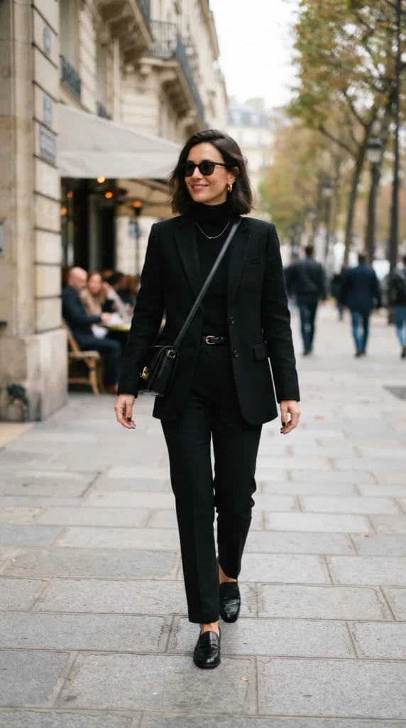 17 Trendy Monochromatic Outfits to Copy for a Clean, Modern Look 3 black-monochromatic-outfit-for-timeless-style