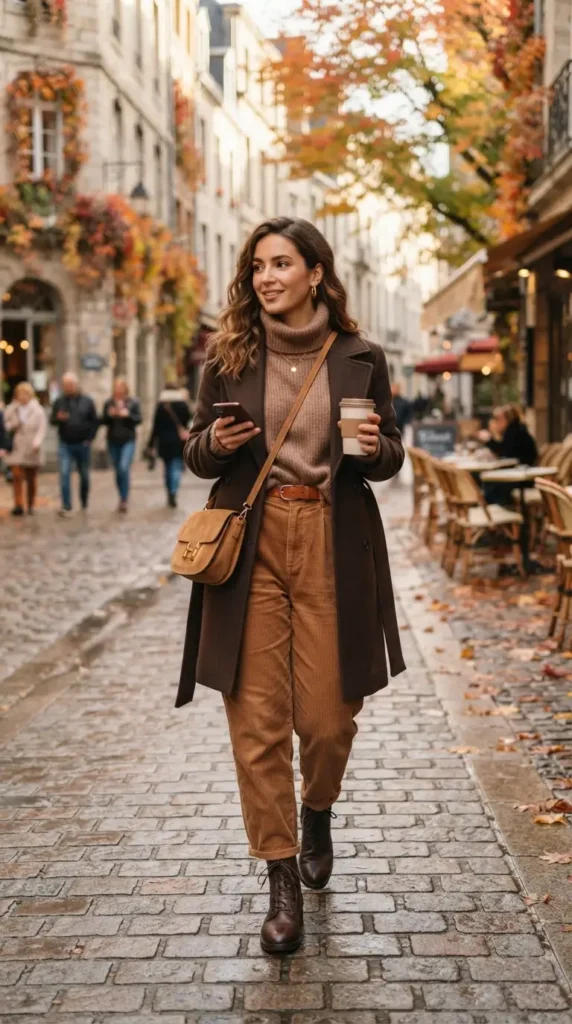 17 Trendy Monochromatic Outfits to Copy for a Clean, Modern Look 6 brown-monochromatic-outfit-for-cozy-fall-vibes