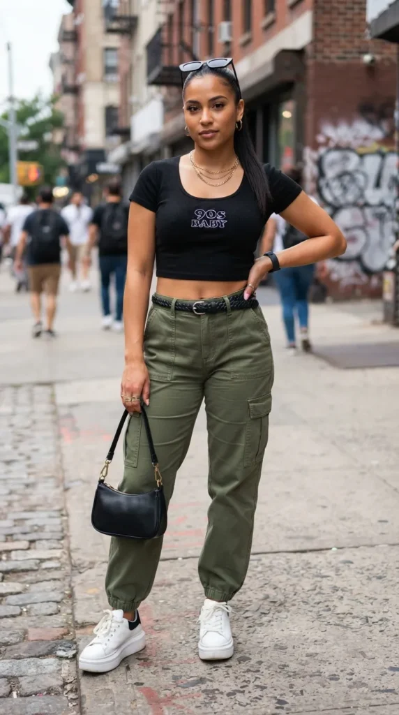 cargo-pants-with-a-baby-tee