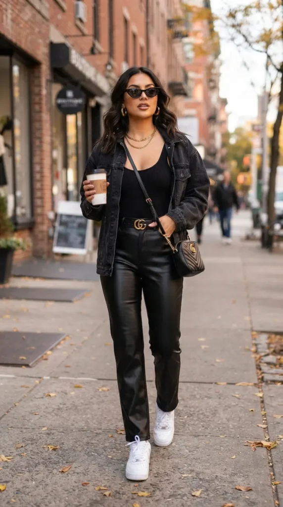 faux-leather-pants-with-a-bodysuit