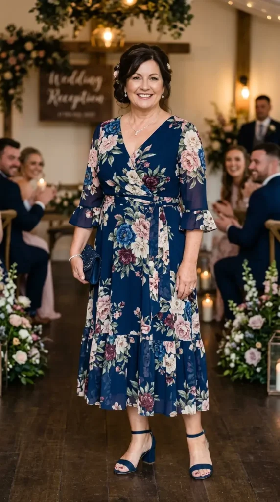 Trendy Plus Size Mother of the Bride Dresses for a Flattering Look 10 floral-printed-dress