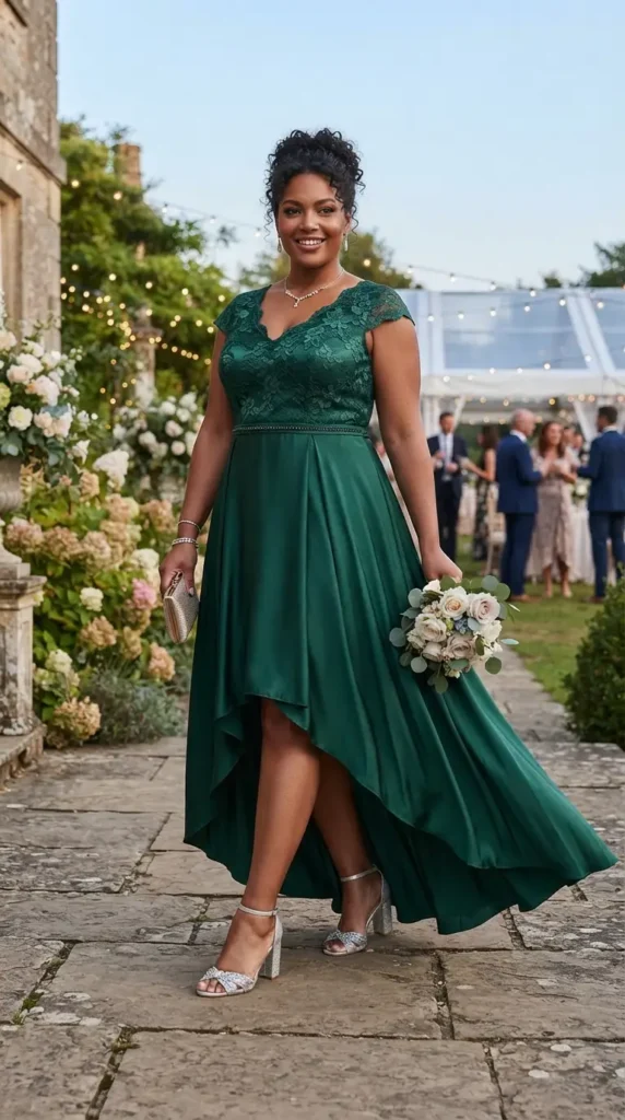 17 Stunning Plus Size Formal Outfits for Weddings and Events 13 high-low-formal-dress