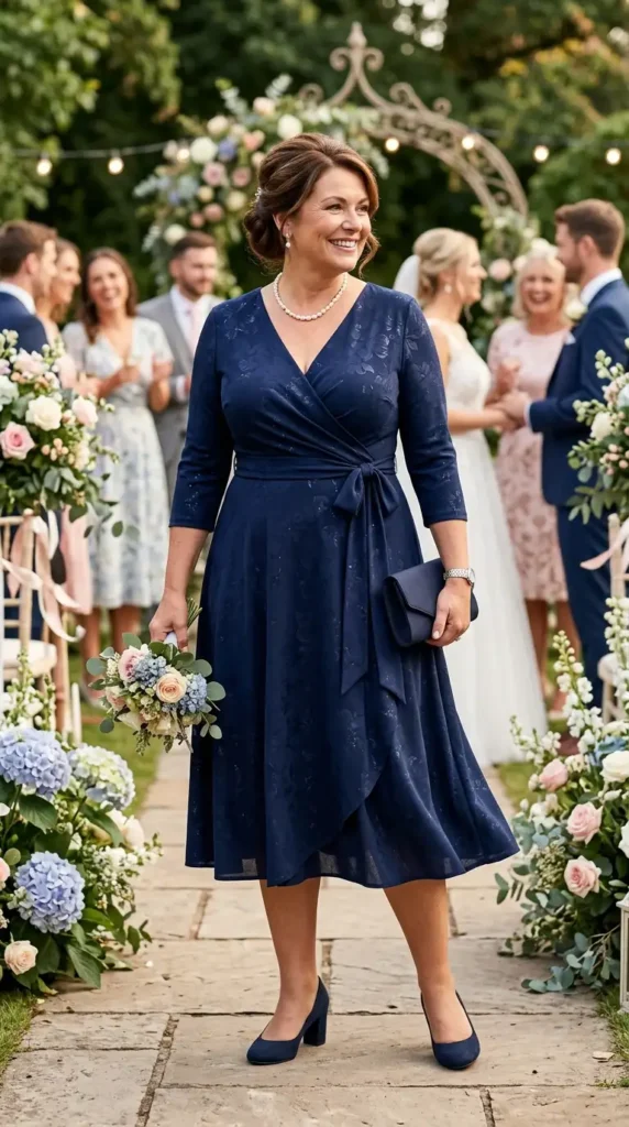Trendy Plus Size Mother of the Bride Dresses for a Flattering Look 8 wrap-style-dress